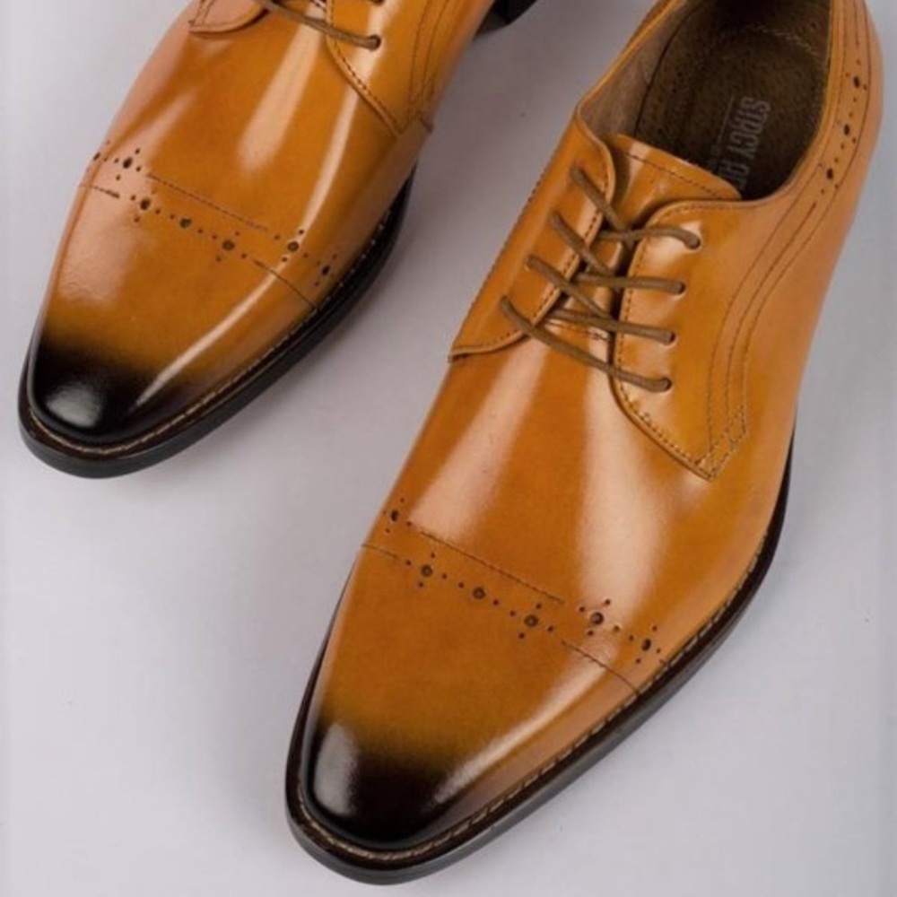🚫SOLD🚫Like New!Stacy Adams Shallon Tan Dress Shoe Size 8 - Picture 4 of 10